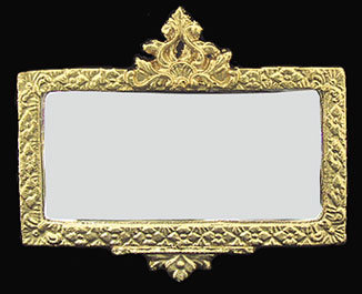 Dollhouse Miniature Ornate Mirror